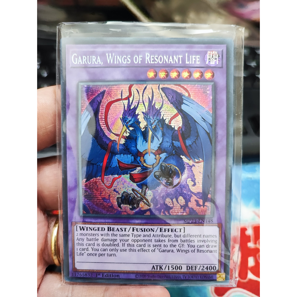 [Yugioh Funny Shop] 1 lá thẻ bài Garura, Wings of Resonant Life MP23