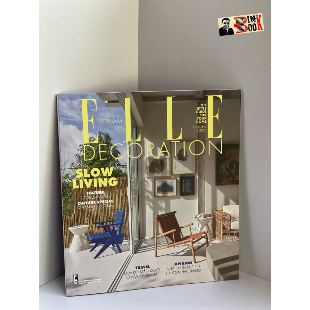 In màu toàn bộ) Tạp chí phái đẹp Elle Decoration tháng 9/2023 - Slow living