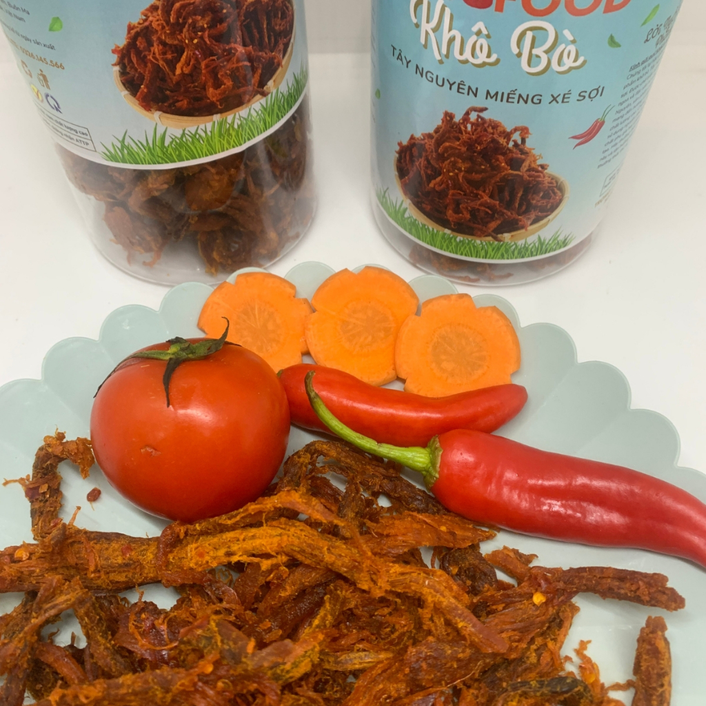 500Gr Khô Bò Xé Sợi Tây Nguyên | Ăn Vặt KingFood