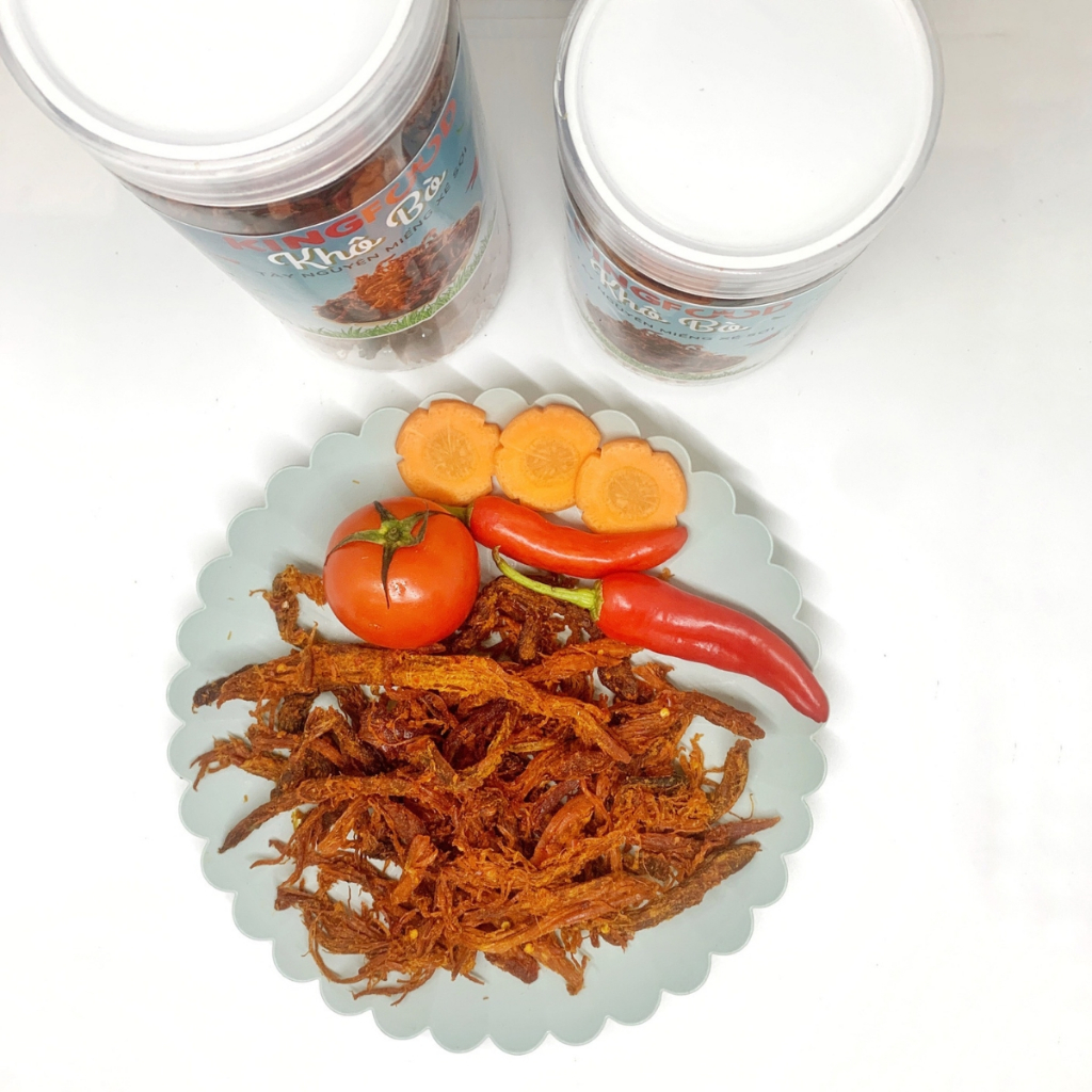 500Gr Khô Bò Xé Sợi Tây Nguyên | Ăn Vặt KingFood