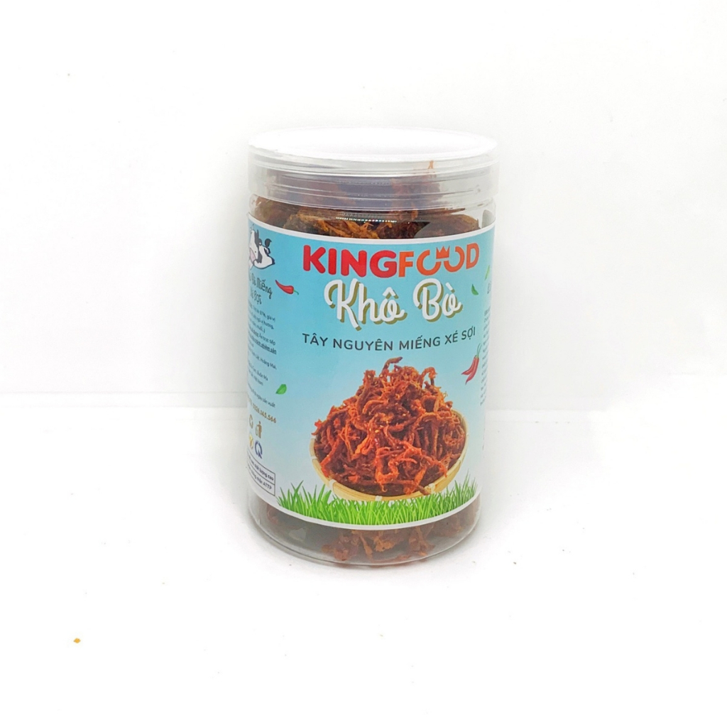 500Gr Khô Bò Xé Sợi Tây Nguyên | Ăn Vặt KingFood