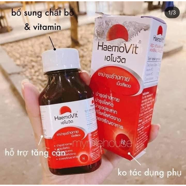 Tăng cân HaemoVit vitamin giúp tăng cân cho người gầy trẻ em ăn ngủ ngon tăng cân từ 3-5kg cam kết an toàn