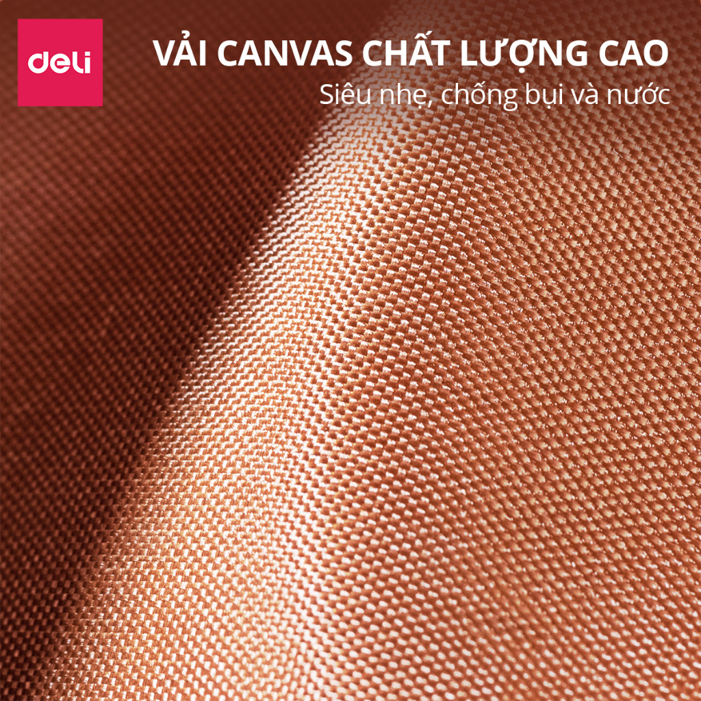 Hộp Bút Túi Đựng Bút Học Sinh Vải Canvas Họa Tiết Dễ Thương Deli - Bóp Viết Sức Chứa Lớn Chống Nước, Đa Năng - Nhiều Màu