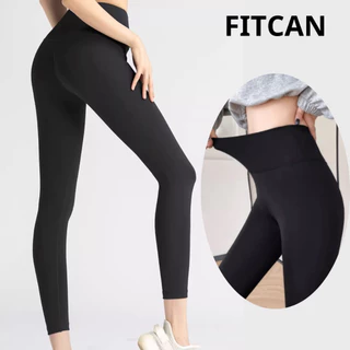 Quần Tập Gym Legging Nữ Dài FITCAN Quần Tập Yoga Nữ Cạp Cao,Chạy Bộ Co Giãn Thoáng Mát Không Viền F9