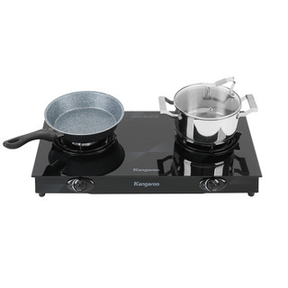 Bếp ga đôi Kangaroo KG8G1A Chính Hãng100%+đánh lửa Magneto,lửa tỏa đều, tiết kiệm gas-Bảo Hành12t