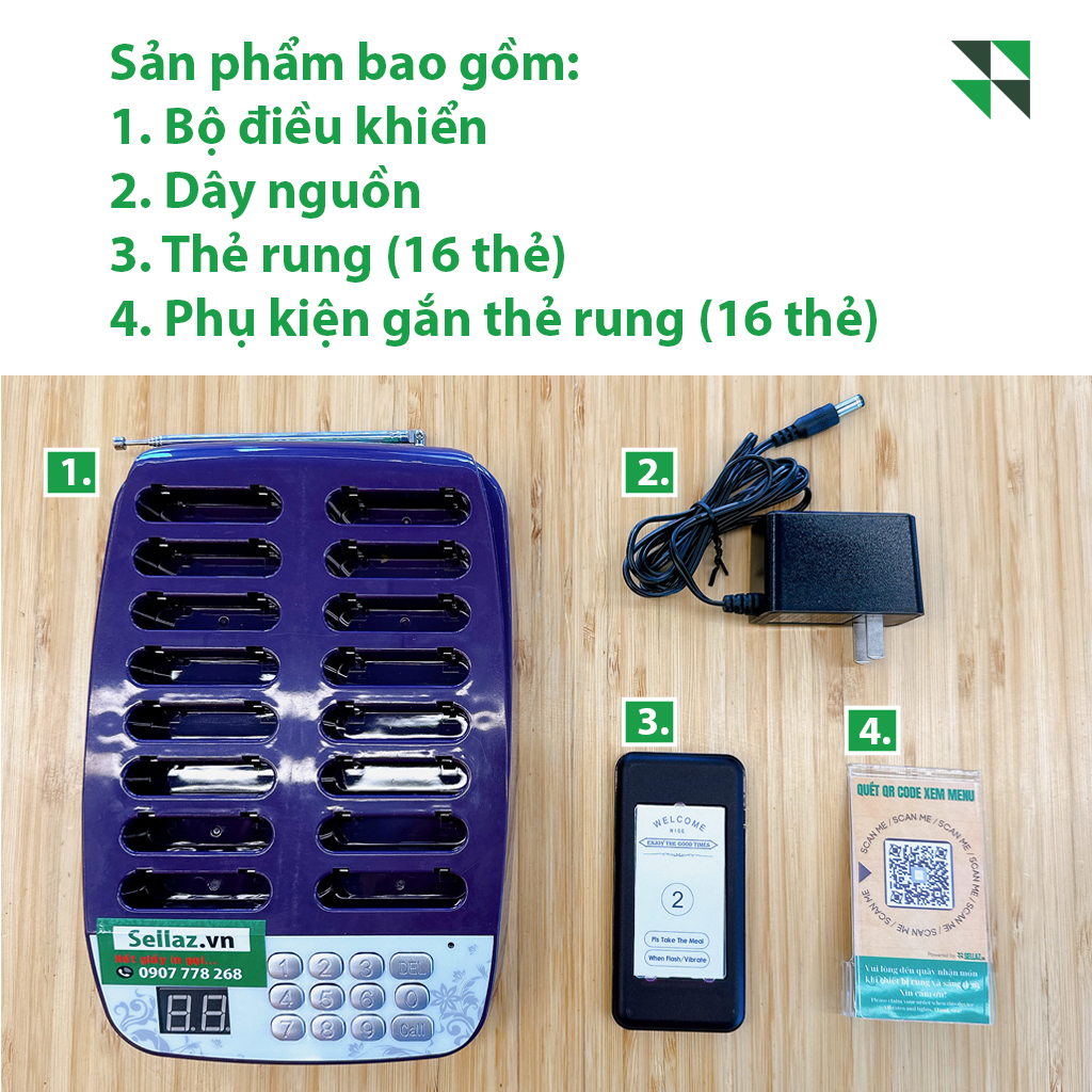 [ĐỘC QUYỀN] Trọn bộ thẻ rung tự phục vụ (16 thẻ) | Shopee Việt Nam