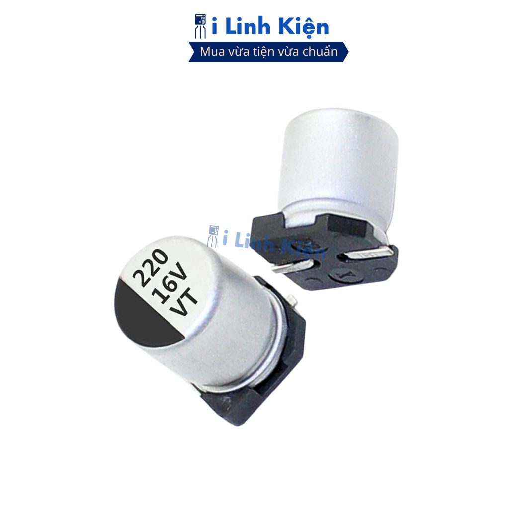 Tụ nhôm 16V 220uF 6.3x7.7mm chất lượng cao chính hãng ilinhkien