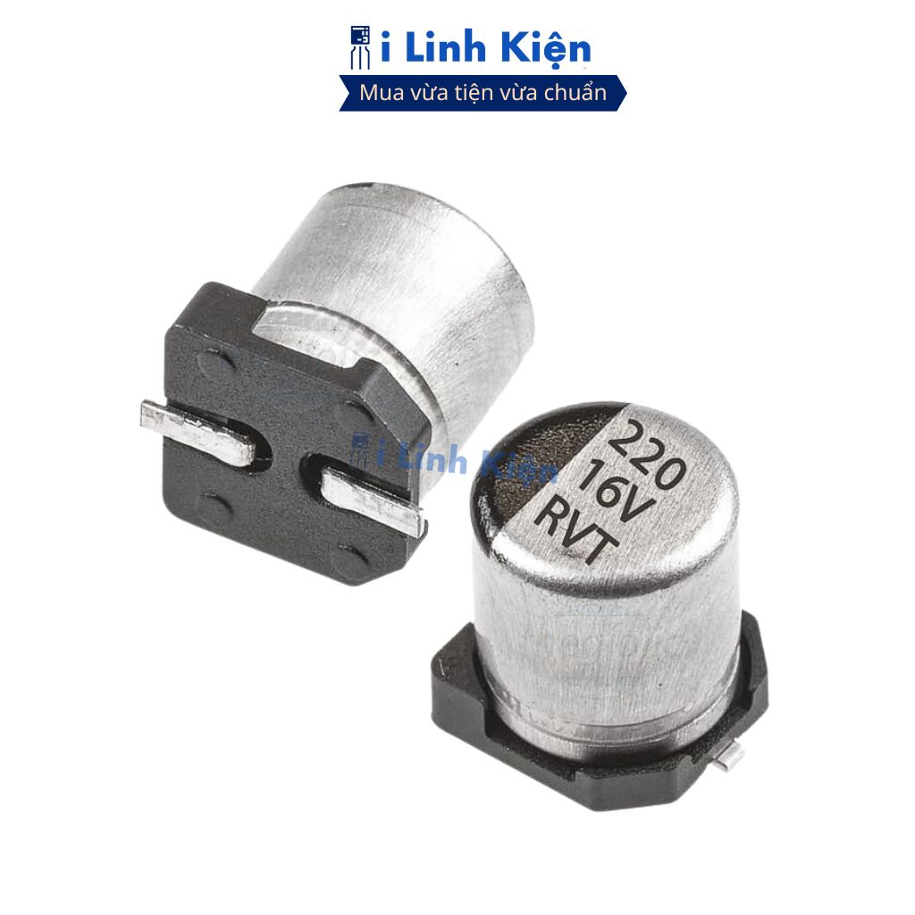 Tụ nhôm 16V 220uF 6.3x7.7mm chất lượng cao chính hãng ilinhkien