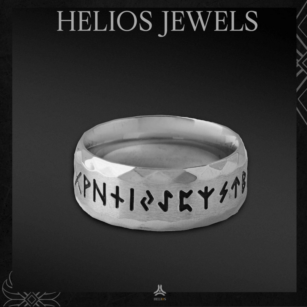 Nhẫn thời trang nam nữ Helios Jewels Rune bạc - Thép không gỉ cao cấp ...