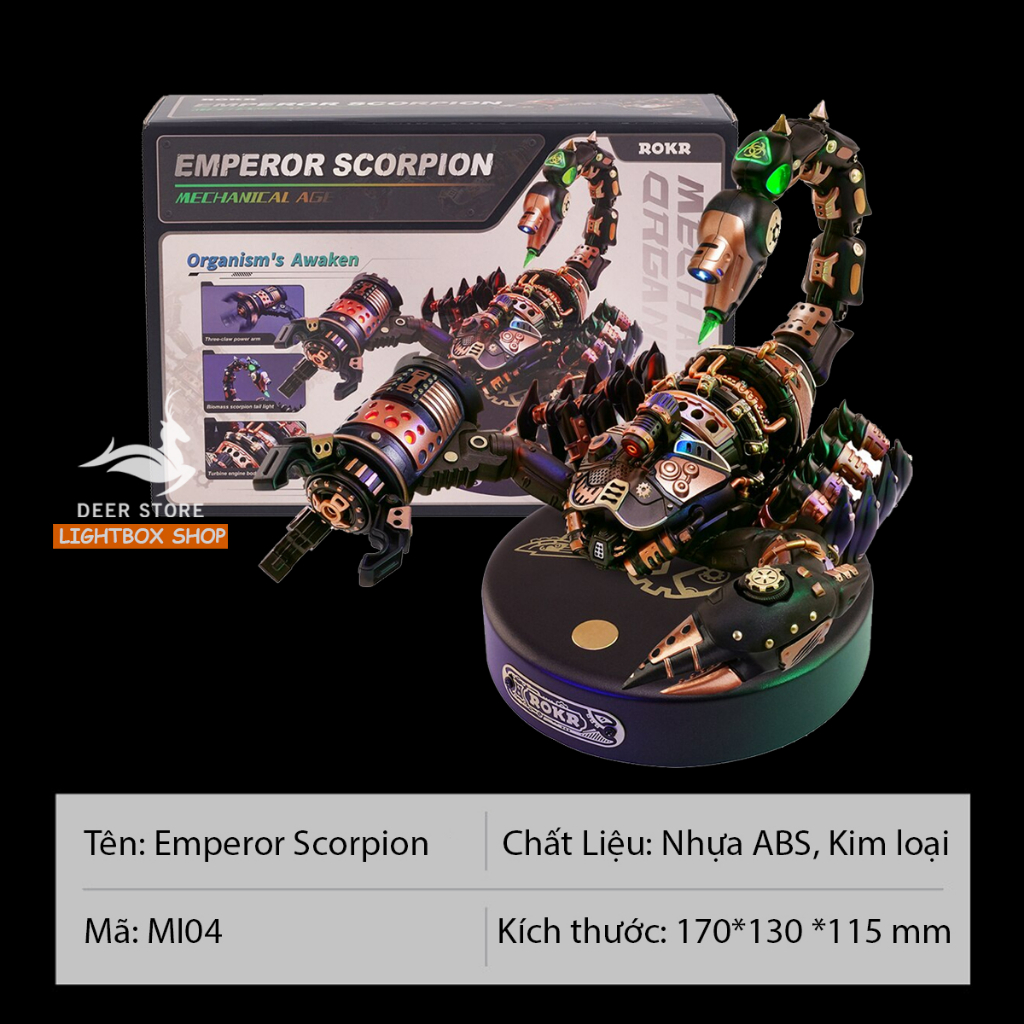 Mô hình Vua Bò Cạp Robotime ROKR Emperor Scorpion Model DIY 3D Puzzle ...