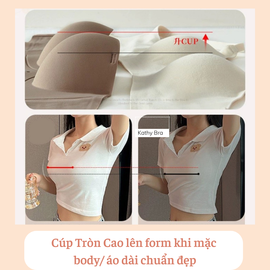 B74[LÙI SIZE] Áo Lót Đúc Su Bảng To Định Hình  KATHY BRA Không Gọng ĐệmVừa Nâng Ngực Mặc Áo Dài Không Lộ Viền | BigBuy360 - bigbuy360.vn