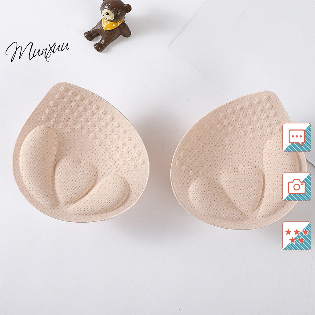 Cặp miếng đệm bra MUNXUU hình giọt nước độn dày có hạt massage thông hơi thoáng khí nâng ngực tự nhiên quyến rũ – PK02 spe