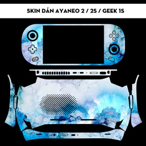 Skin dán AYANEO 2, 2s, Geek 1s, KUN mẫu vân đá xanh (Film 3M vân nổi, có custom theo ý thích, đã cắt sẵn chi tiết)