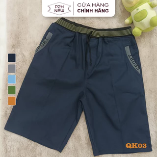 Quần Short Nam Kaki Cạp Chun Co Dãn Thoải Mái P2HNEW QK03