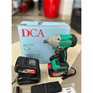 Máy bắn bulong dùng pin không chổi than DCA ADPB298BM nhỏ gọn, siêu khỏe lực siết 298n/m, đập 3000bpm, kèm 2 pin 20V/4Ah