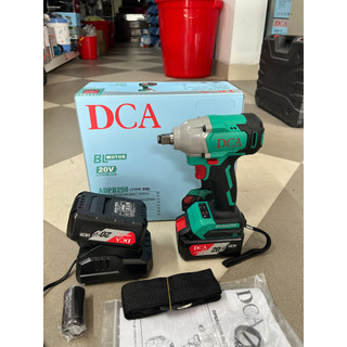 Máy bắn bulong dùng pin không chổi than DCA ADPB298BM nhỏ gọn, siêu khỏe lực siết 298n/m, đập 3000bpm, kèm 2 pin 20V/4Ah