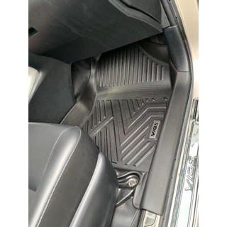 Thảm lót sàn NHỰA 5D TRÀN VIỀN xe Toyota Vios 2019 - 2022, 2023, 2024, 2025 NHỰA TPE 5D đúc nguyên khối - 2 HÀNG