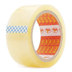Cuộn băng keo trong, cuộn băng dính bản rộng 48 mm dùng để dán thùng dán hộp BK09