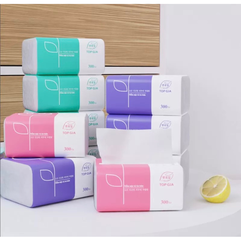 [Combo 10 gói] Khăn giấy rút Top gia, giấy ăn cao cấp siêu trắng, siêu ...