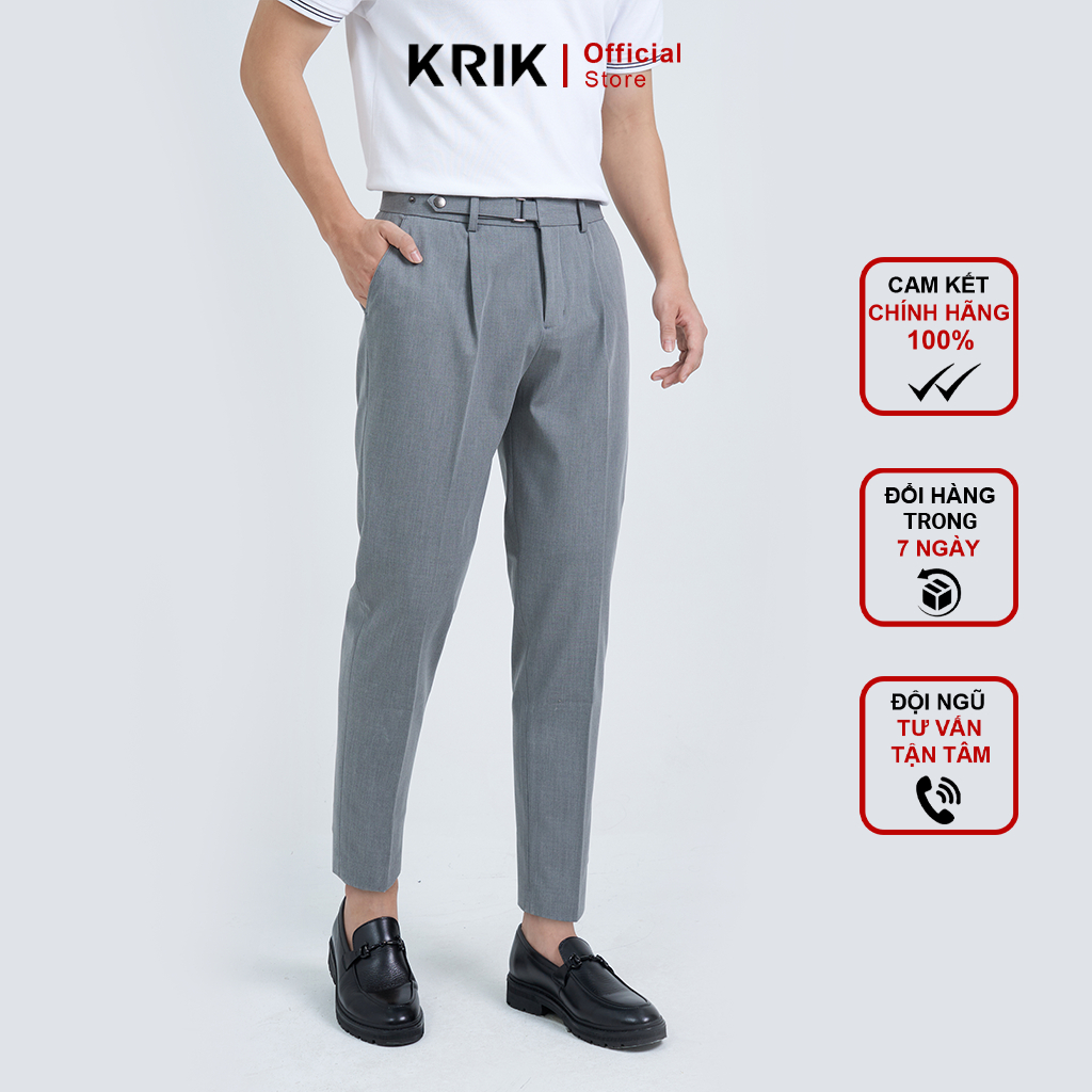 Quần tây Nam Local Brand KRIK Form Baggy Chất Liệu Polyster Cao Cấp Không Bai Xù QA7032