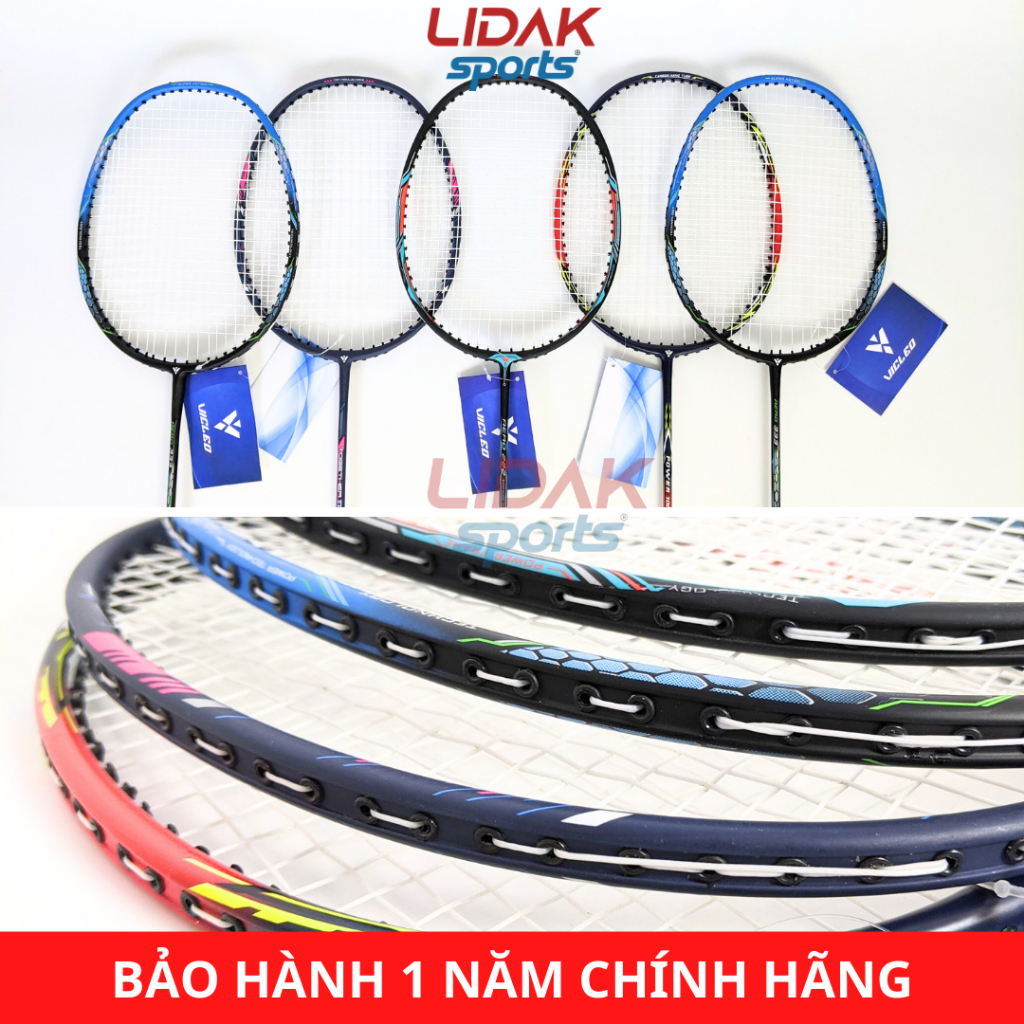 Ảnh Vợt cầu lông giá rẻ VICLEO khung carbon 10kg siêu nhẹ cho người lớn, học sinh, cho bé chơi phong trào - LIDAK SPORT 3