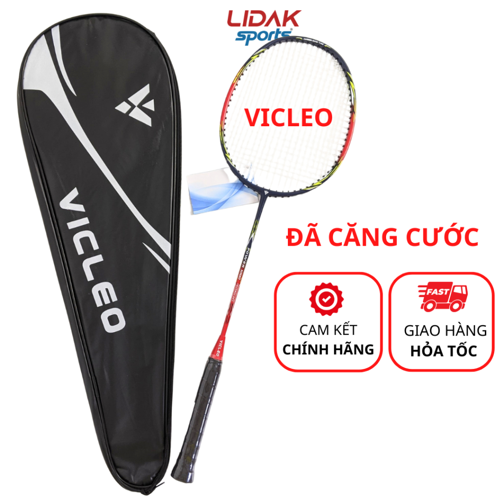 Ảnh Vợt cầu lông giá rẻ VICLEO khung carbon 10kg siêu nhẹ cho người lớn, học sinh, cho bé chơi phong trào - LIDAK SPORT 2