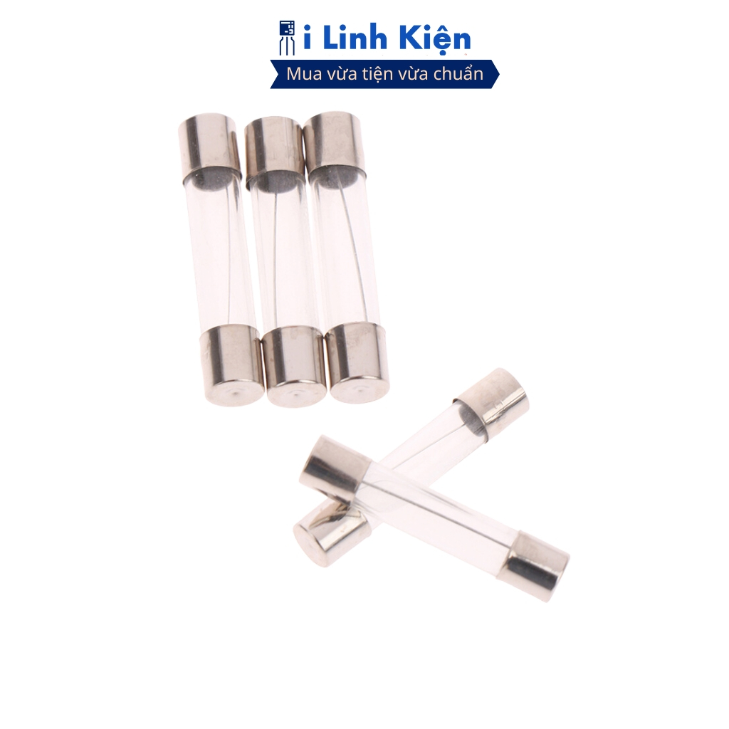 Cầu chì ống thủy tinh 6x30mm túi 20 con chất lượng cao ilinhkien