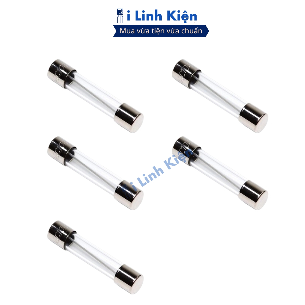 Cầu chì ống thủy tinh 6x30mm túi 20 con chất lượng cao ilinhkien