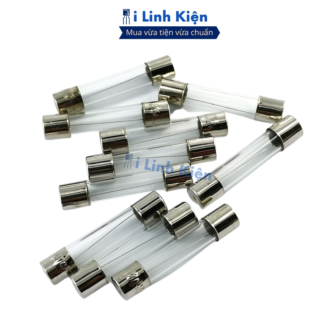 Cầu chì ống thủy tinh 6x30mm túi 20 con chất lượng cao ilinhkien