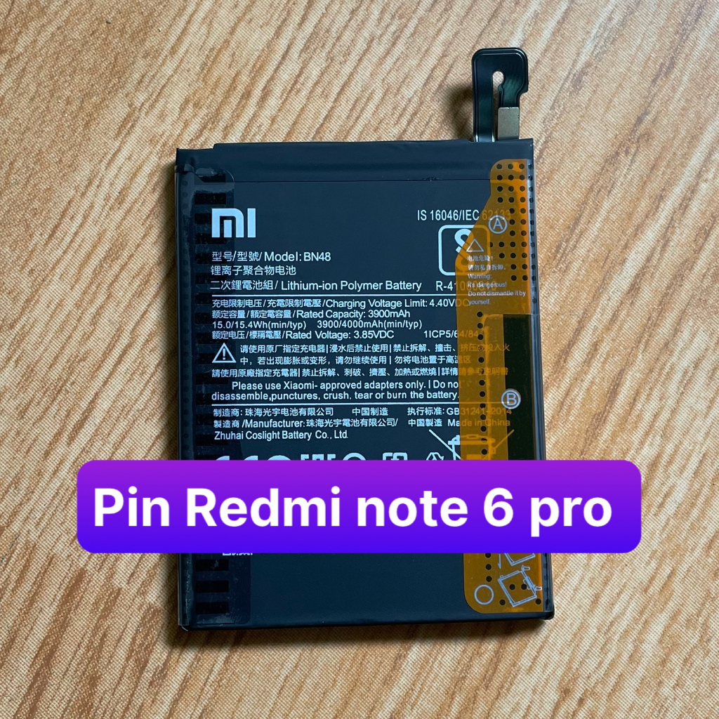 Pin Xiaomi Redmi Note Pro Bn Mah Zin Shopee Vi T Nam