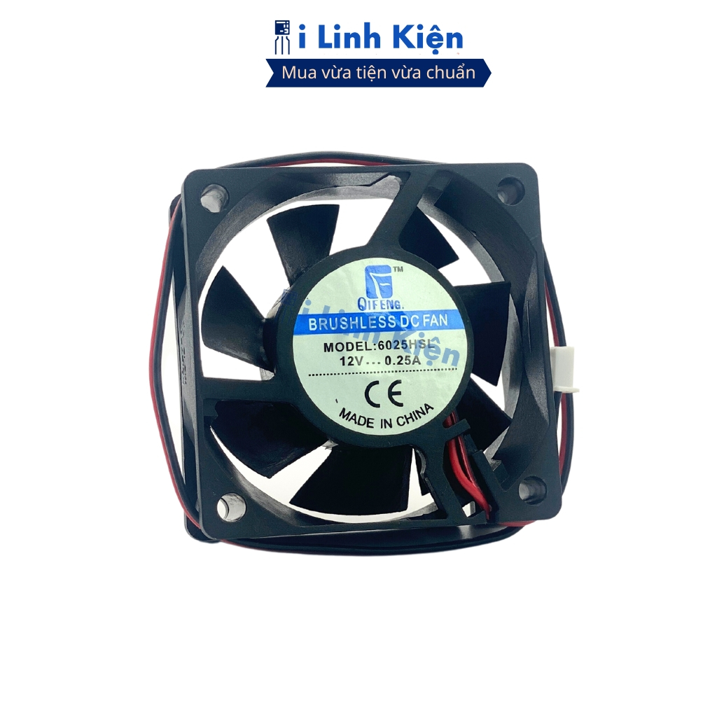 Quạt tản nhiệt 12V đầy đủ các kích thước chính hãng ilinhkien.
