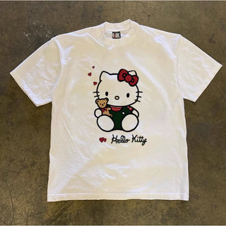 Áo Phông Cộc Tay Hình Mèo KITTI Cute Form Nam Nữ Cá Tính, Chất Liệu Cotton Khô Mềm Mịn Thấm Hút Mồ Hôi Tốt