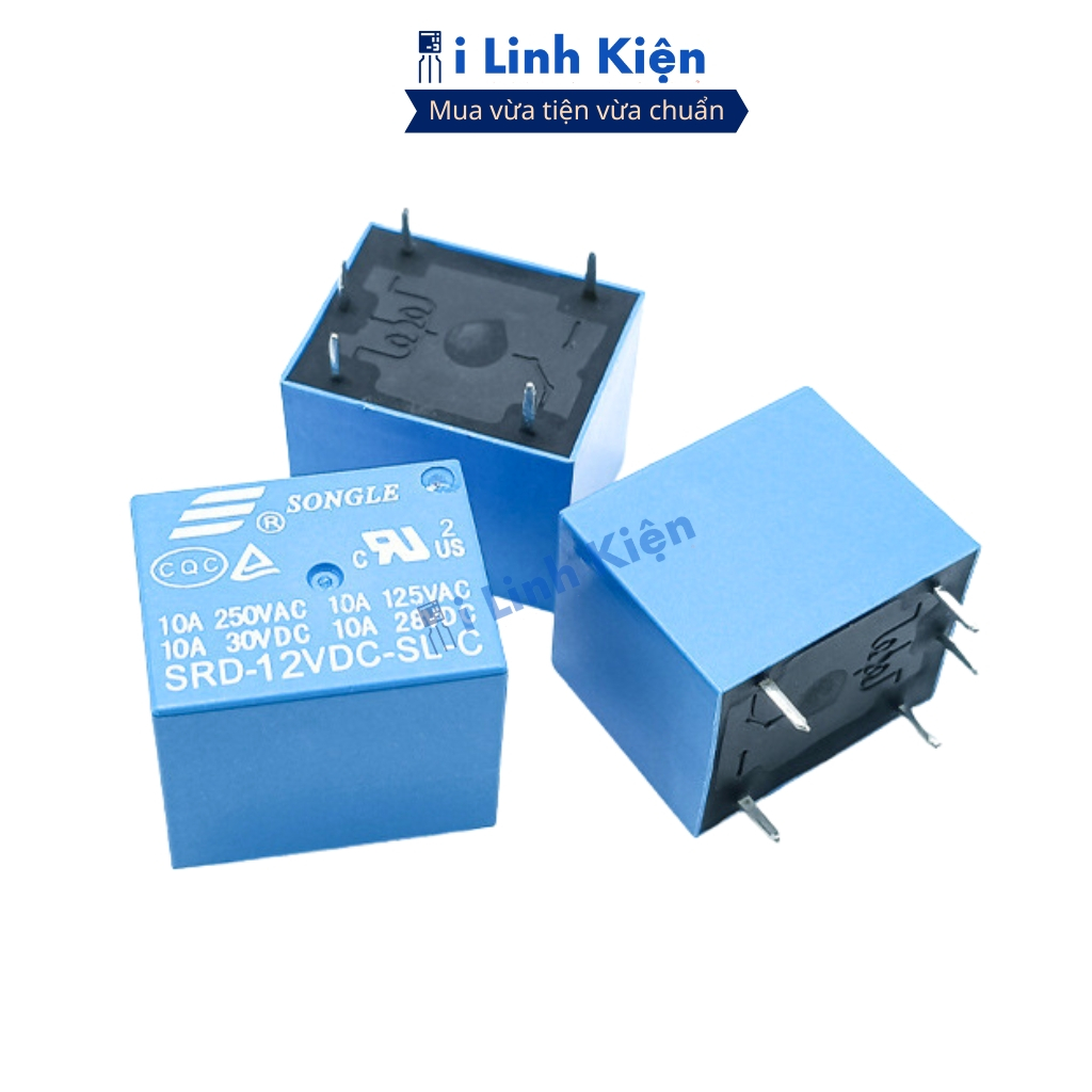 Relay Rơ Le 5 chân 24V 12V 9V 5V 3V Songle đảm bảo chất lượng ilinhkien.
