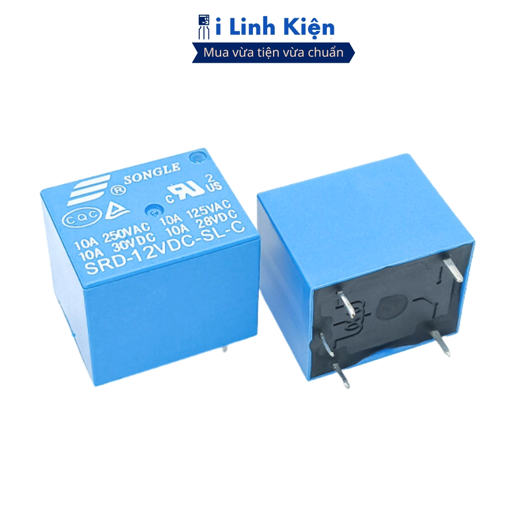 Relay Rơ Le 5 chân 24V 12V 9V 5V 3V Songle đảm bảo chất lượng ilinhkien.