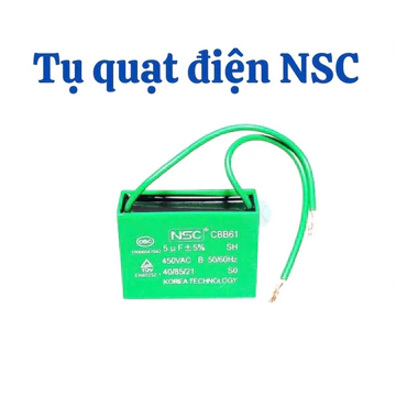 Tụ vuông xanh NSC, Tụ quạt vuông cho quạt, máy bơm, quạt điều hòa