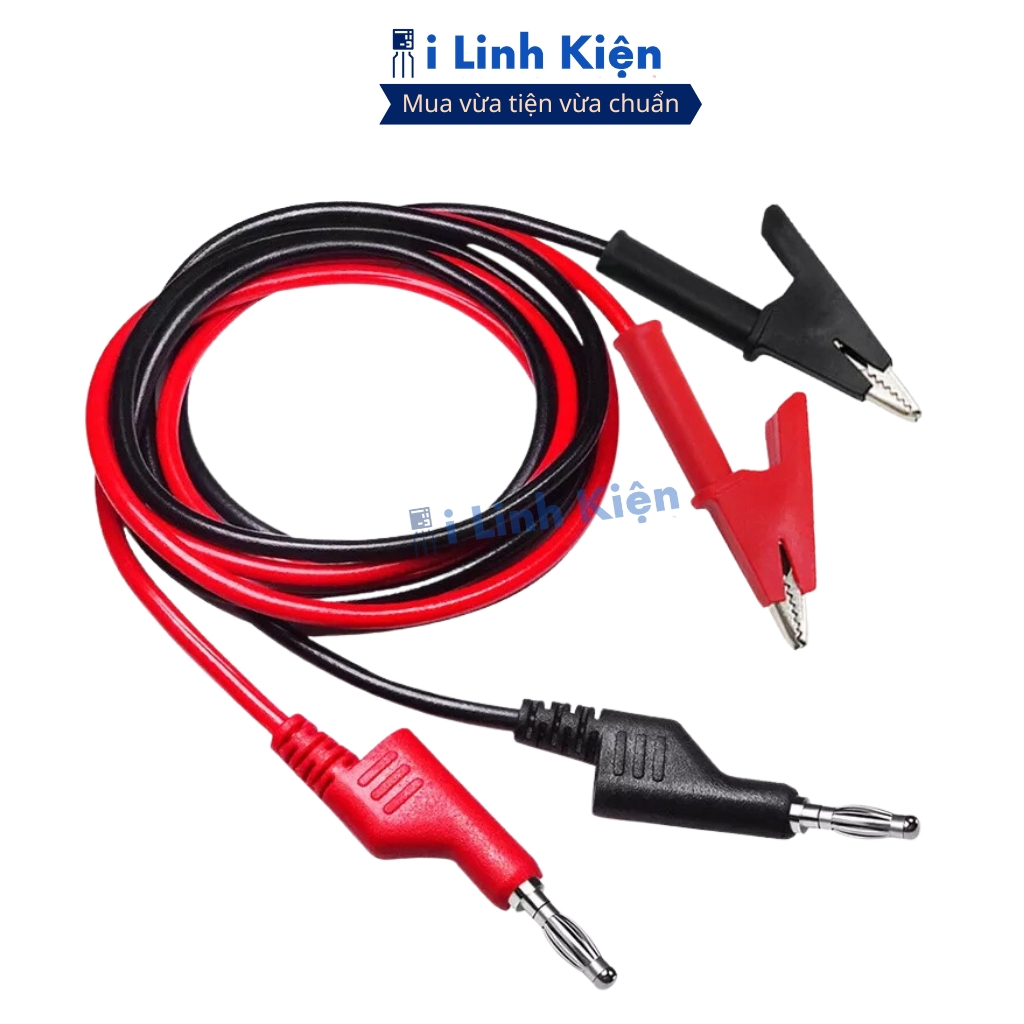 Dây bắp chuối liền kẹp cá sấu 15A 1000V chất lượng tốt ilinhkien