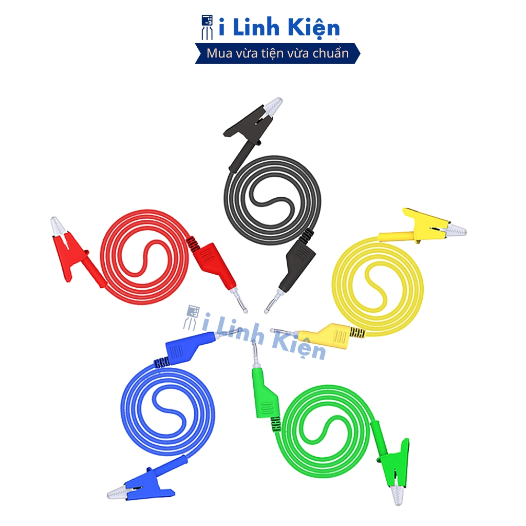Dây bắp chuối liền kẹp cá sấu 15A 1000V chất lượng tốt ilinhkien