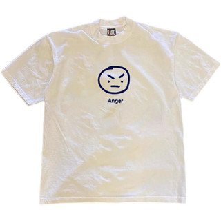 Áo Phông Hè Cổ Tròn Nam Nữ Tay Lỡ Phối Họa Tiết ANGER Tức Giận, Chất Liệu Cotton Khô Mềm Mịn Thấm Hút Mồ Hôi Tốt