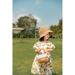 Váy thu tay bồng cho bé gái dễ thương 1- 7 tuổi Bunny Kids N027