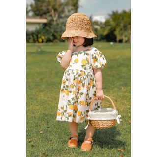 Váy thu tay bồng cho bé gái dễ thương 1- 7 tuổi Bunny Kids N027