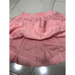Chân váy ngắn xòe 2 tầng viền nhún có lót quần Freesize mềm rủ Lolita Lolalalo