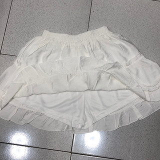 Chân váy ngắn xòe 2 tầng viền nhún có lót quần Freesize mềm rủ Lolita Lolalalo