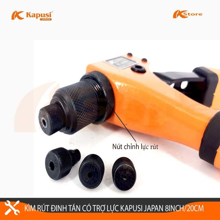 Kìm rút đinh tán kìm rút rive có nút chỉnh lực kapusi nhật bản 8inch ...