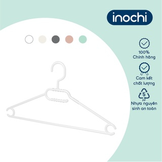 Móc áo chống trượt Inochi - Hara 186 (Set 10 móc), nhựa cao cấp, an toàn