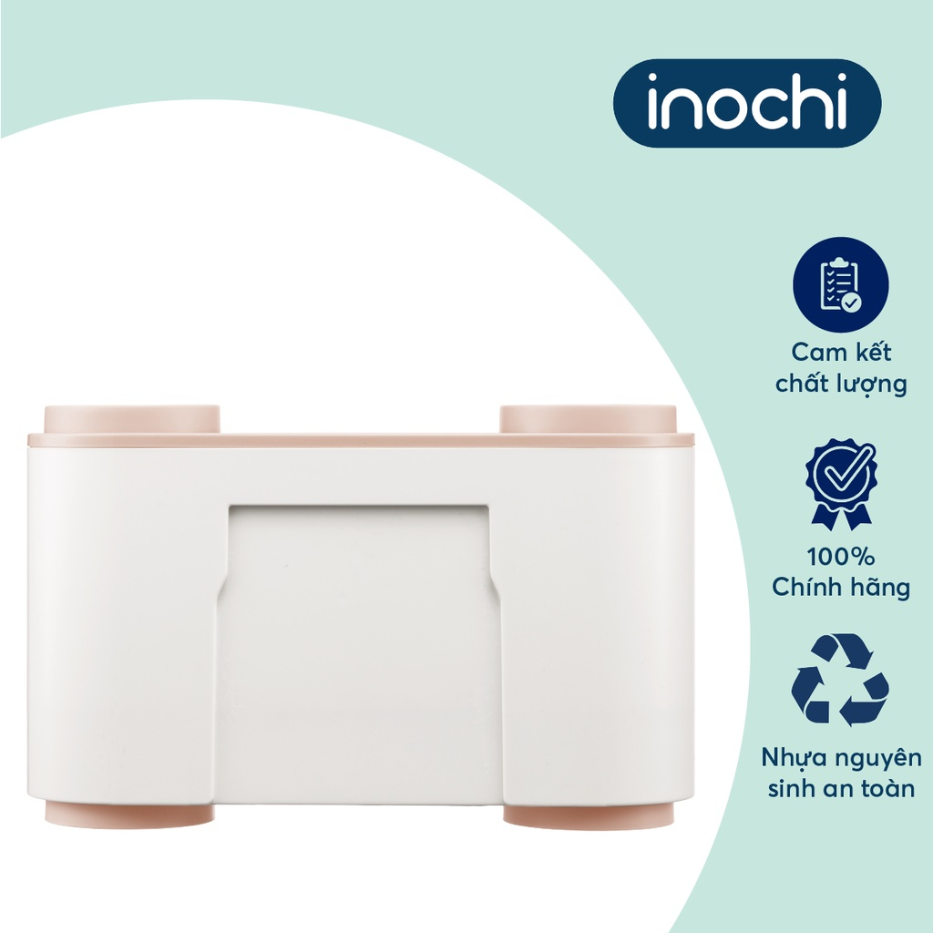 Bộ Nhả Kem Đánh Răng Tự Động Inochi - Kệ Treo Bàn Chải Dán Tường Gạch Men Kèm Cốc Hút Nam Châm