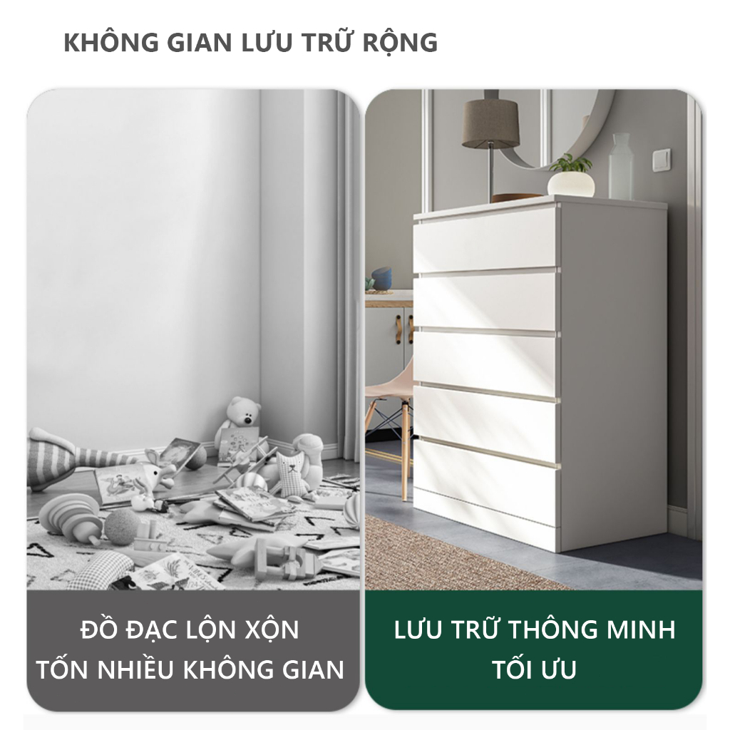 HUHU Tủ lưu trữ đa chức năng Tủ ngăn kéo Tủ đựng quần áo Chống ẩm và chống nấm mốc Nhiều kích cỡ | BigBuy360 - bigbuy360.vn