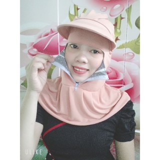 🤠Mũ nón chống nắngq _Nón dây kéo trước màu trơn CÓ DÂY CỘT hàng 2 lớp chống nắg chống tia UV tia cực tím