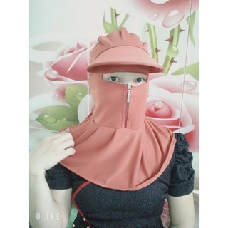 🤠Mũ nón chống nắngq _Nón dây kéo trước màu trơn CÓ DÂY CỘT hàng 2 lớp chống nắg chống tia UV tia cực tím