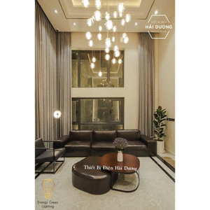 Đèn thả thông tầng Energy Green Lighting hình giọt nước pha lê - Tặng kèm bóng led siêu sáng - 1 quả