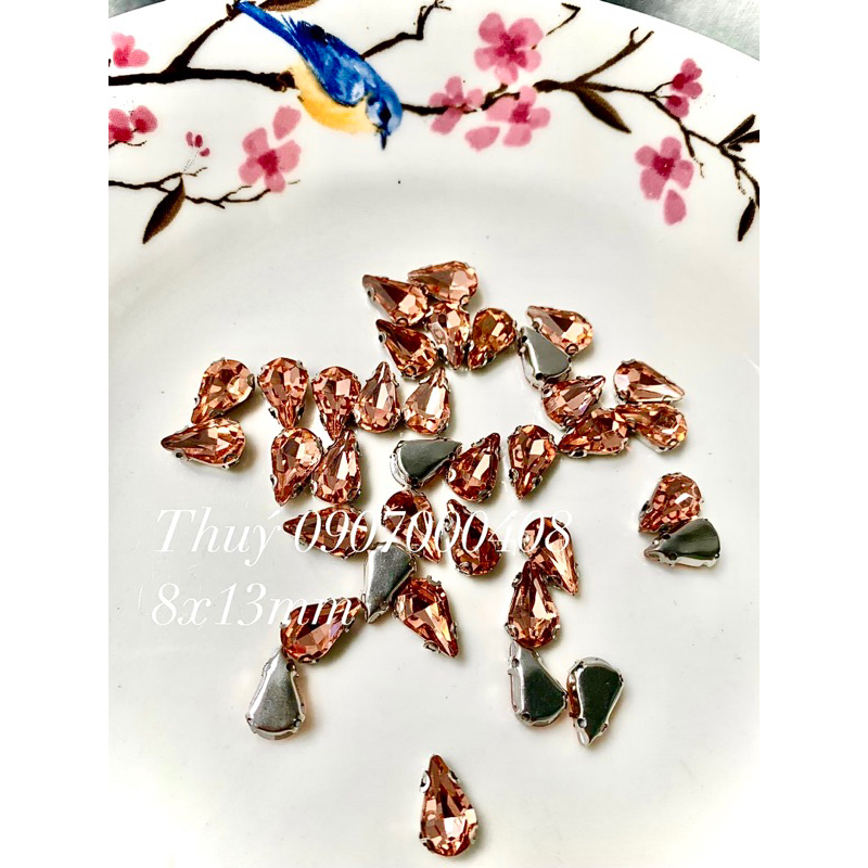 Set 25 và 50 viên Đá giọt nước 8x13mm